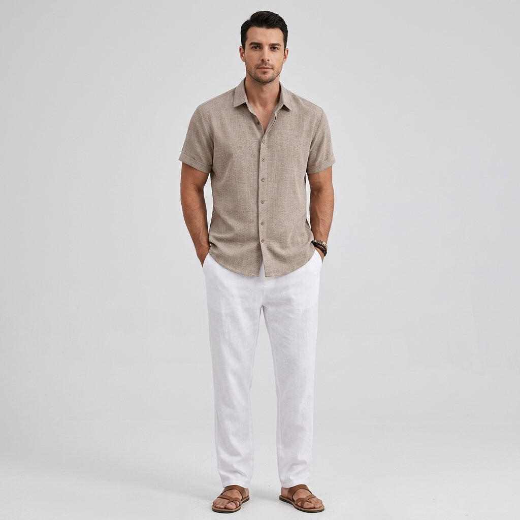 Moritz | Chemises en Lin pour Homme – Élégante Chemise Légère d'Été en Lin