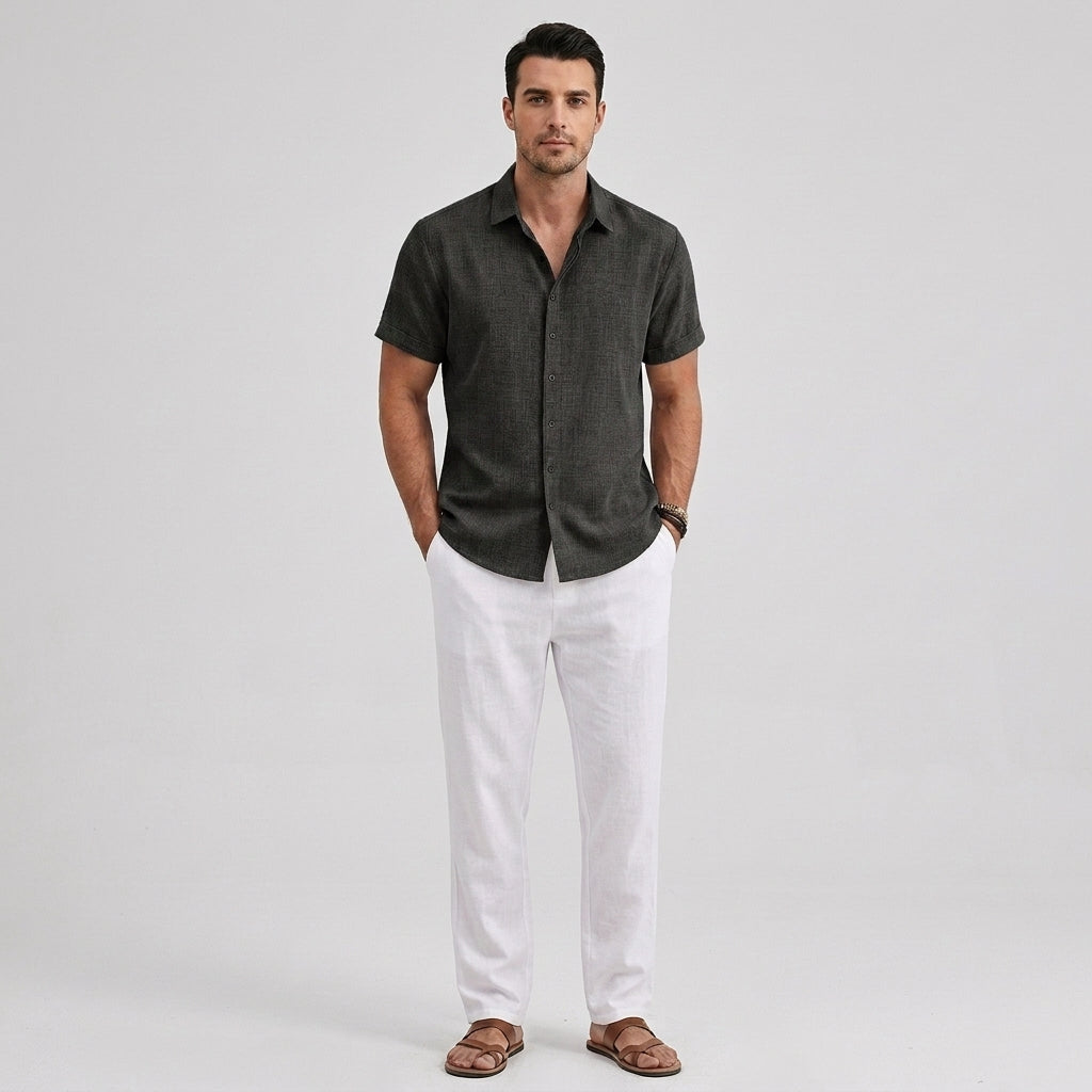 Moritz | Chemises en Lin pour Homme – Élégante Chemise Légère d'Été en Lin