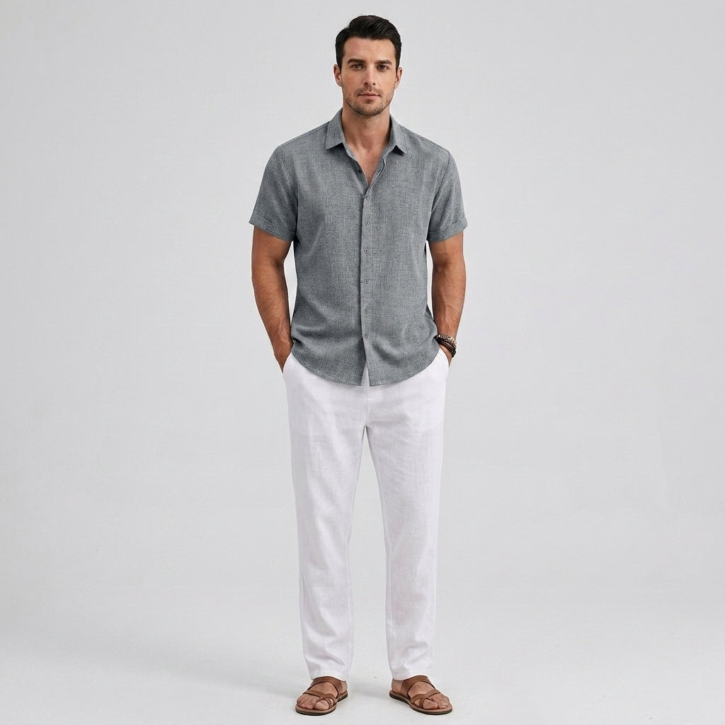 Moritz | Chemises en Lin pour Homme – Élégante Chemise Légère d'Été en Lin