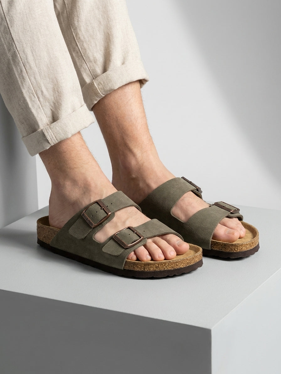 Sandales pour homme | Sandales confortables à boucles réglables – Semelle antidérapante pour le quotidien et la détente