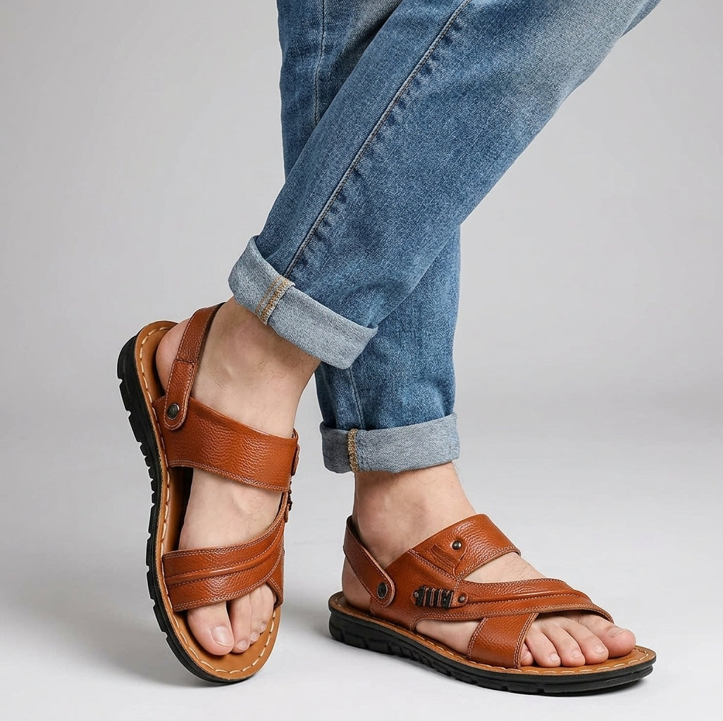 Sandales confort | Sandales orthopédiques réglables – Sandales respirantes et maintenantes pour homme