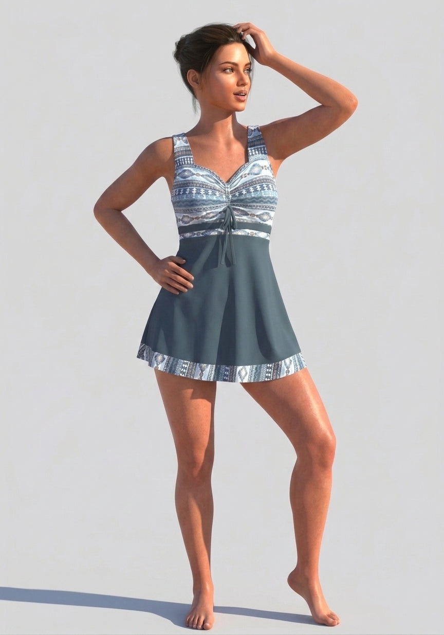 Sofia | Maillot de bain femme – Robe de bain confortable à séchage rapide avec laçage réglable