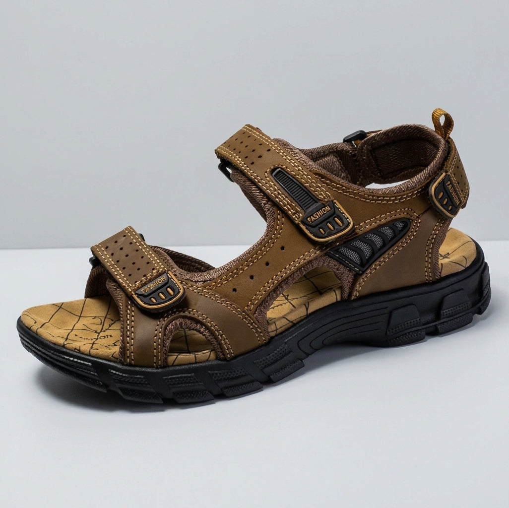 Homme | Sandales confort – Sandales orthopédiques ergonomiques d'été à structure respirante et semelle rembourrée