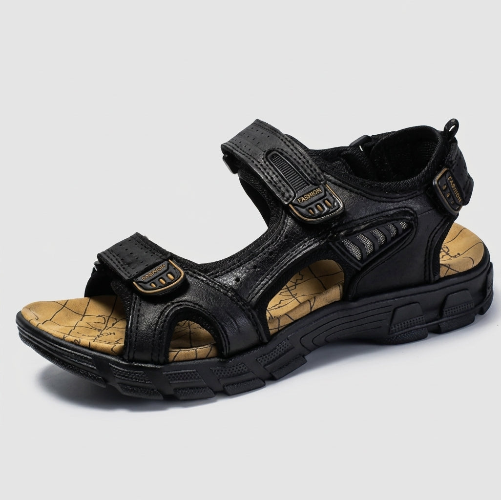 Homme | Sandales confort – Sandales orthopédiques ergonomiques d'été à structure respirante et semelle rembourrée
