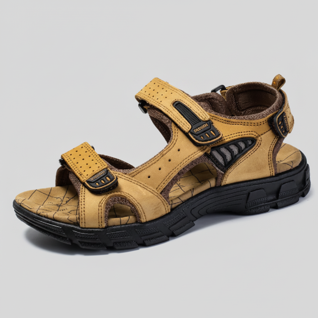 Homme | Sandales confort – Sandales orthopédiques ergonomiques d'été à structure respirante et semelle rembourrée