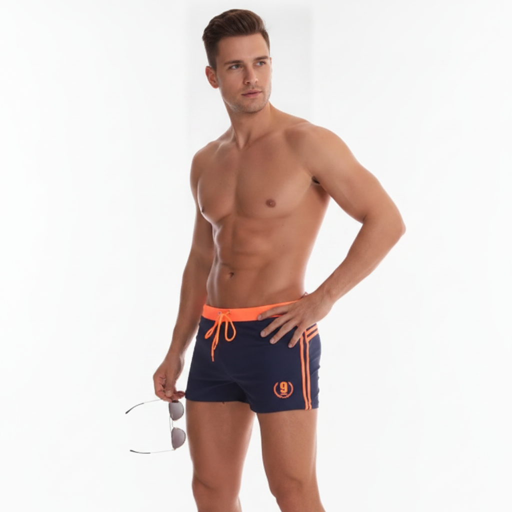 Aqualine | Maillot de bain pour homme – Maillot résistant au chlore à coupe ajustée pour la natation