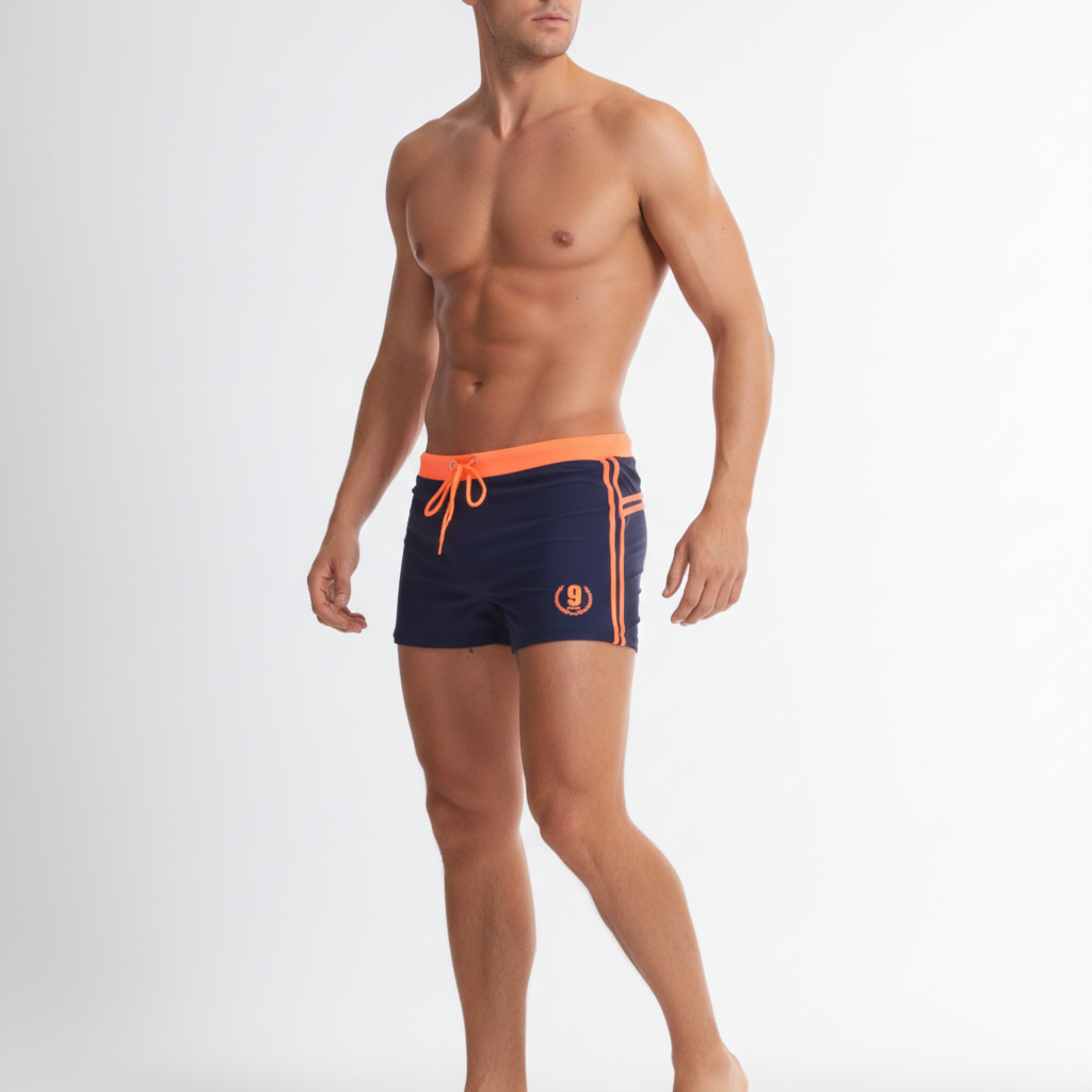 Aqualine | Maillot de bain pour homme – Maillot résistant au chlore à coupe ajustée pour la natation