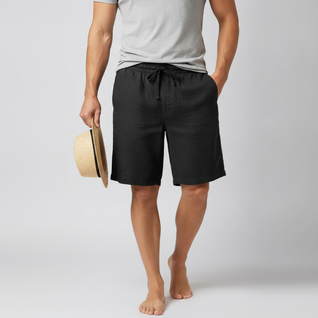 Albin | Short de plage décontracté – Short en lin léger pour homme pour la plage et la détente