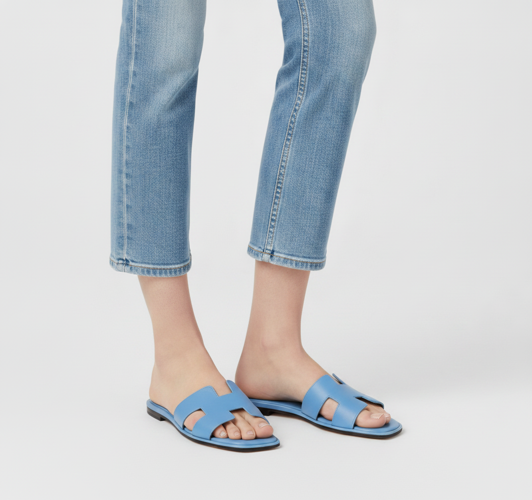 Sandra | Sandales en cuir pour femme – Sandales confortables à brides en H pour le quotidien et les vacances
