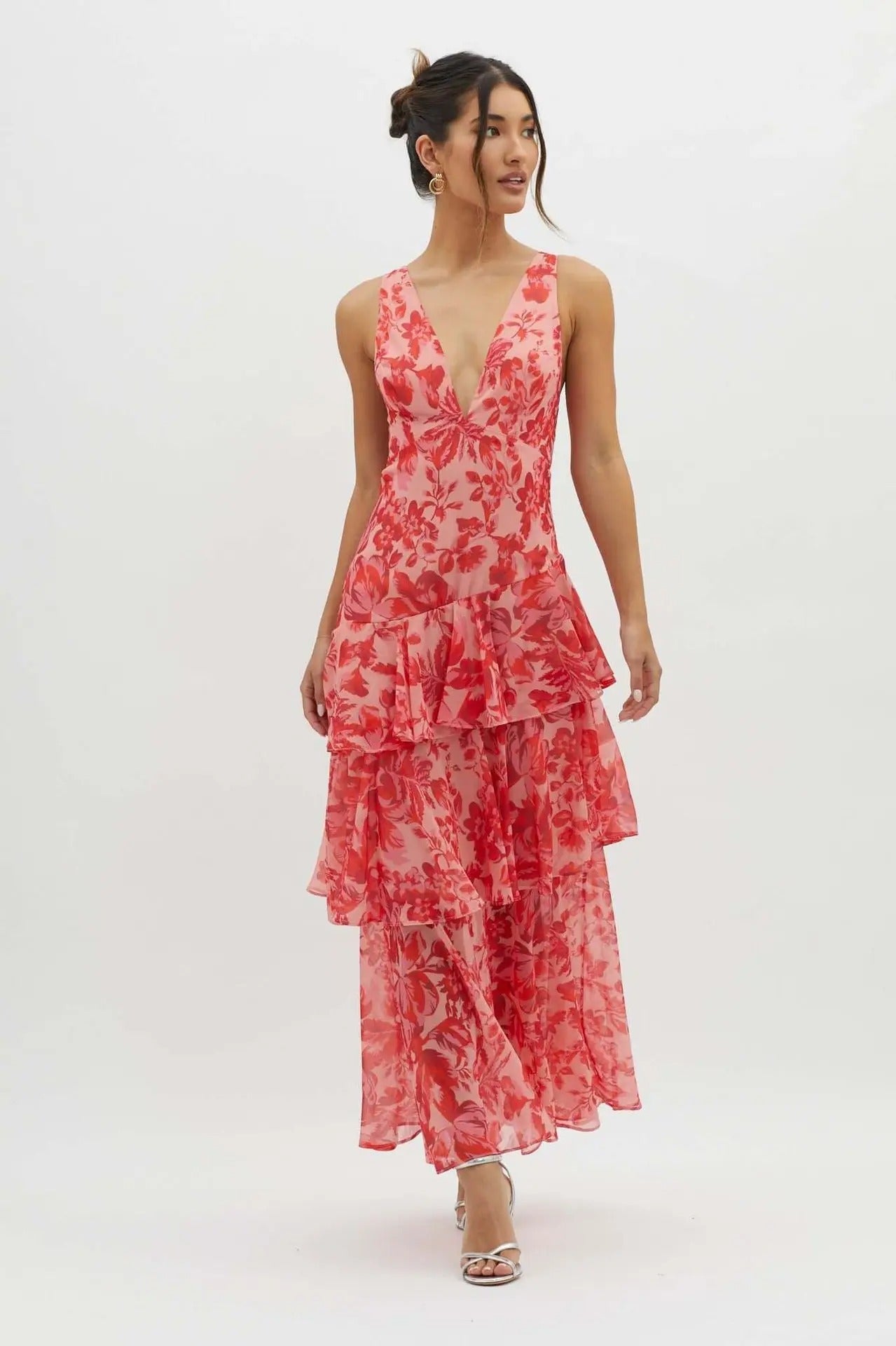 Isabelle | Robe d'invitée de mariage – Élégante robe maxi avec fente pour femme