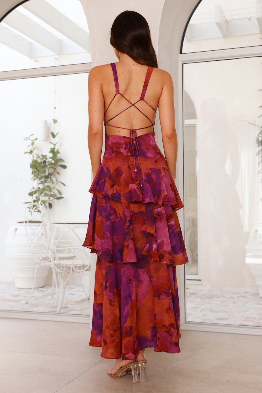Isabelle | Robe d'invitée de mariage – Élégante robe maxi avec fente pour femme