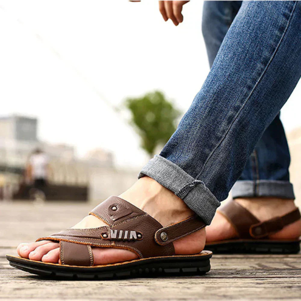 Sandales confort | Sandales orthopédiques réglables – Sandales respirantes et maintenantes pour homme