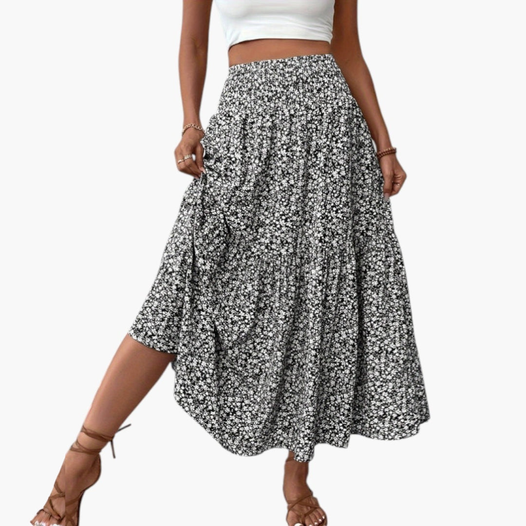 Maja | Jupe à fleurs – Jupe élégante à taille structurée et motif floral