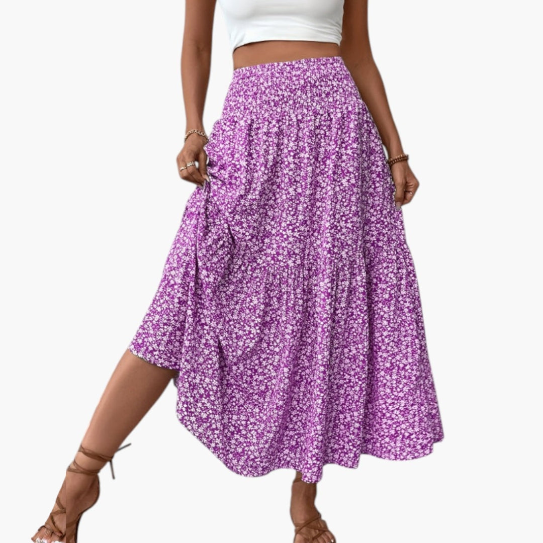 Maja | Jupe à fleurs – Jupe élégante à taille structurée et motif floral