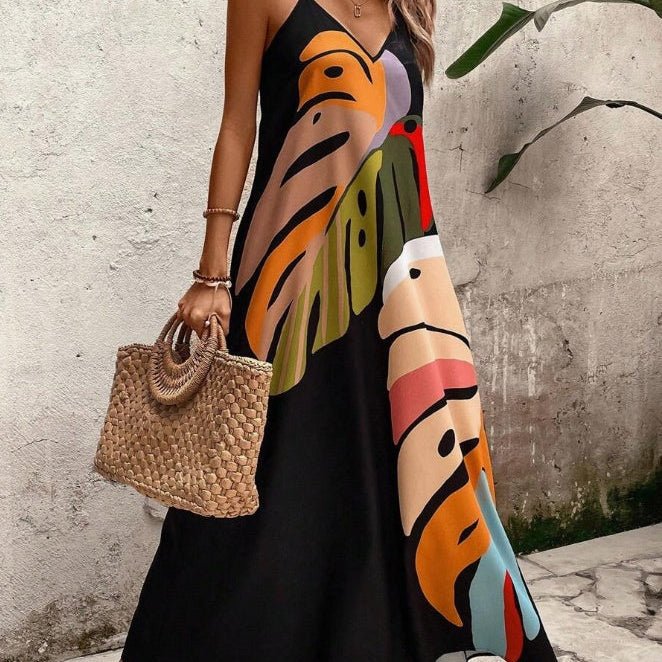 Scarlett | Robe Maxi – Élégante Robe Longue à Imprimé Tropical pour Été