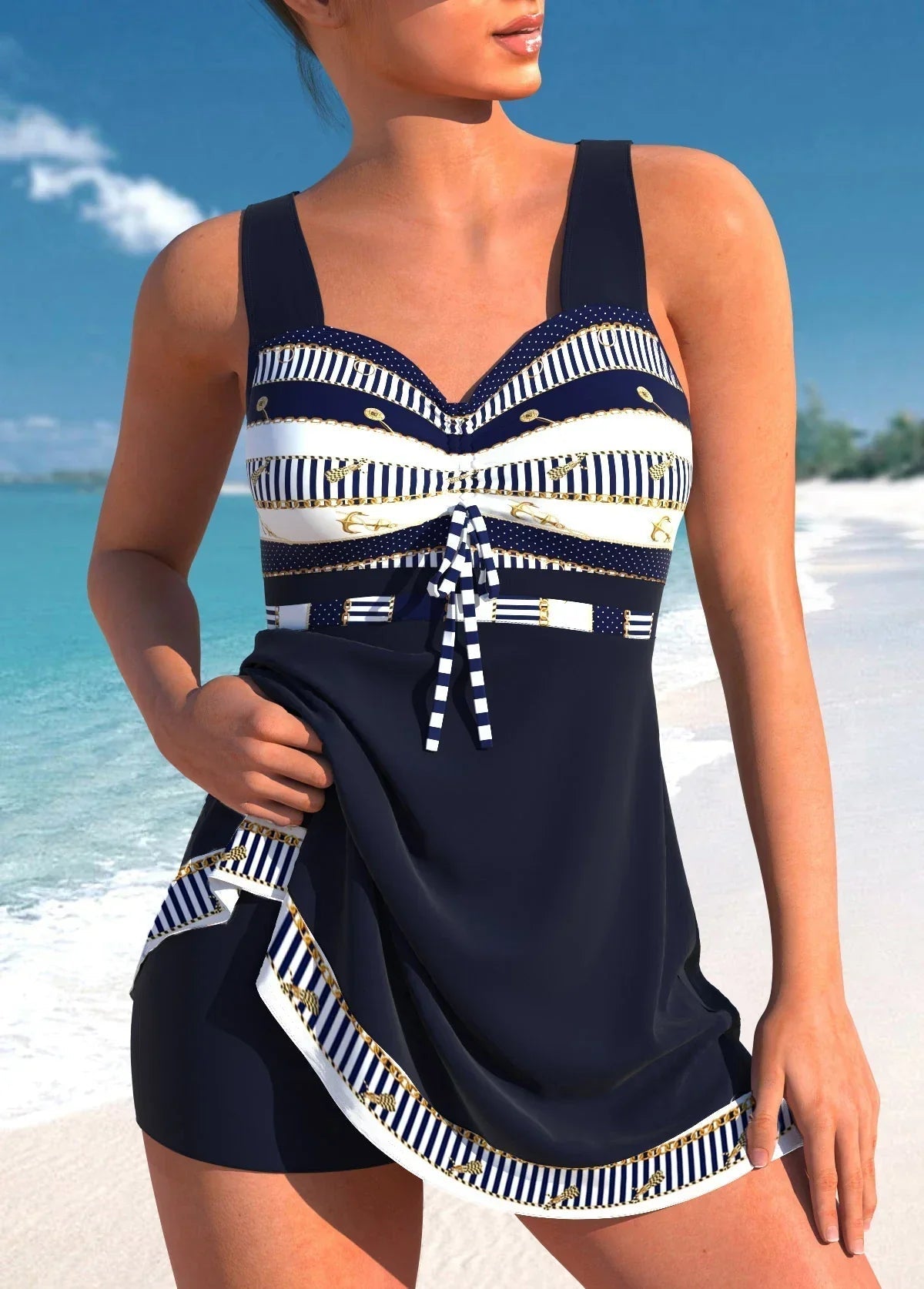 Sofia | Maillot de bain femme – Robe de bain confortable à séchage rapide avec laçage réglable