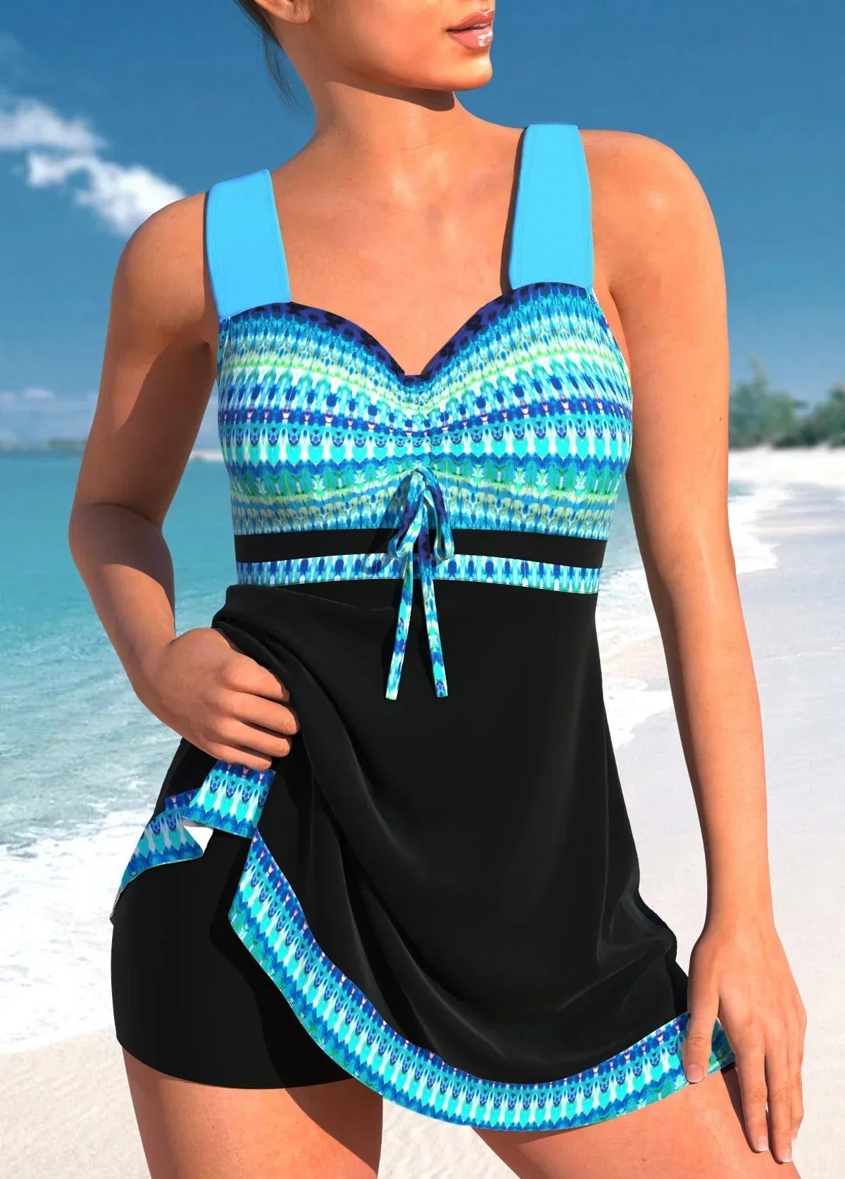 Sofia | Maillot de bain femme – Robe de bain confortable à séchage rapide avec laçage réglable