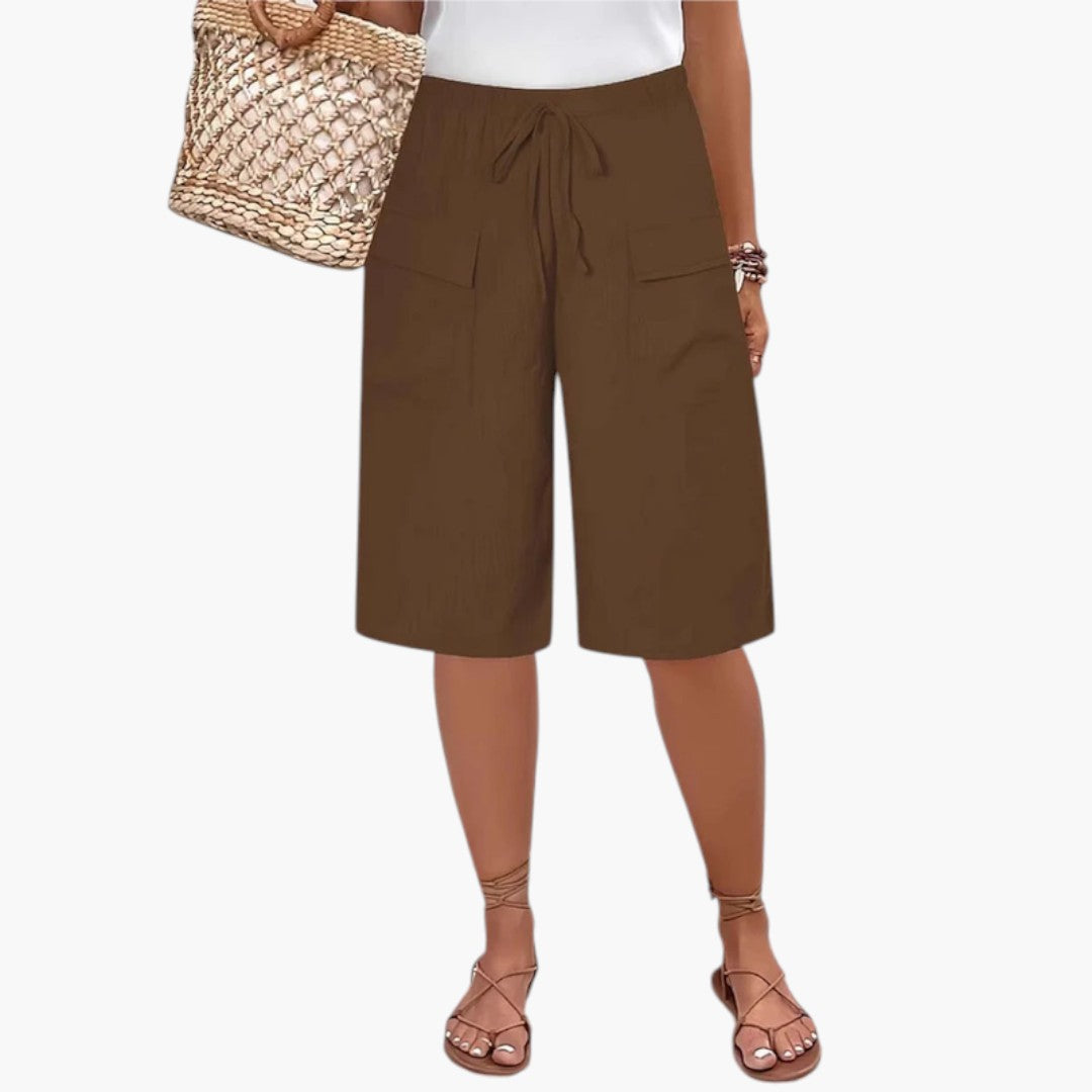 Sofia | Short à taille élastique – Short confortable et réglable pour femme